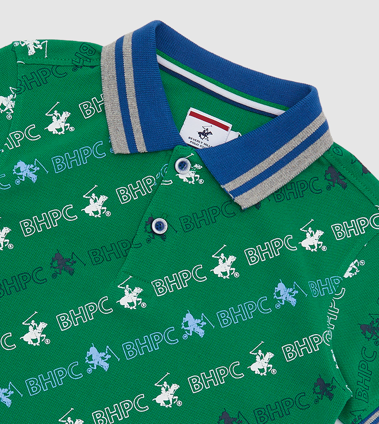 On The Side Printed Polo T-Shirt