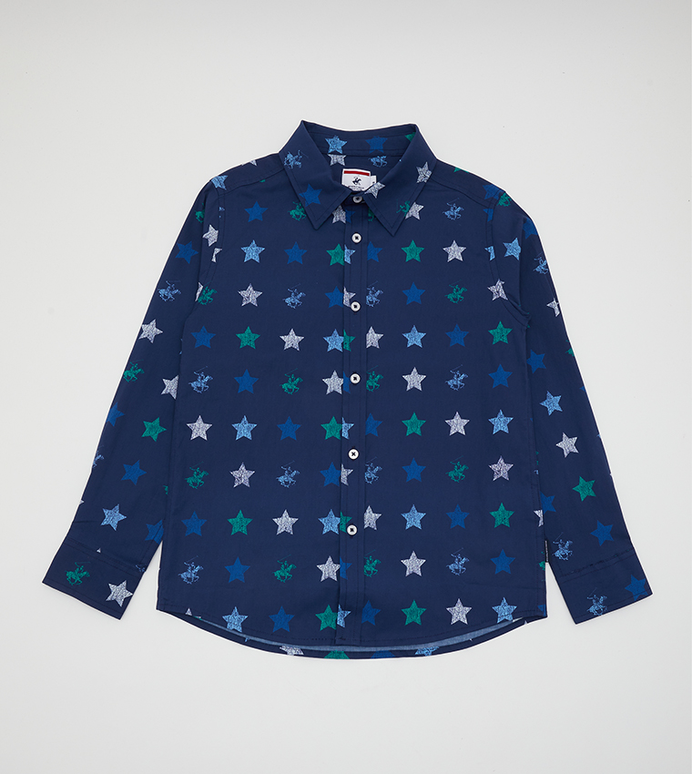 Stars Printed Regular Fit Shirt