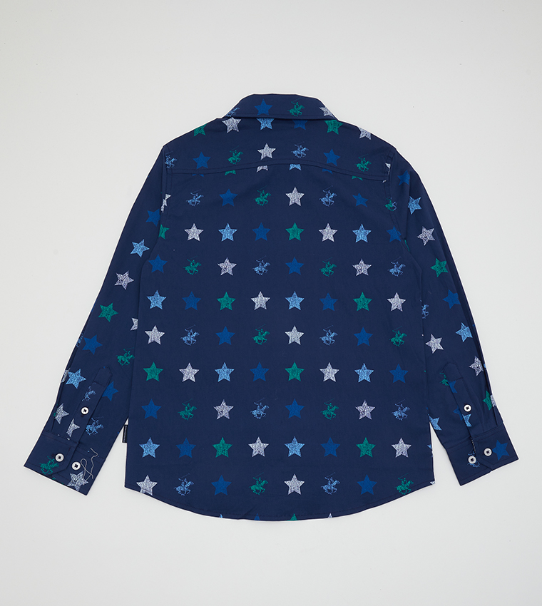 Stars Printed Regular Fit Shirt