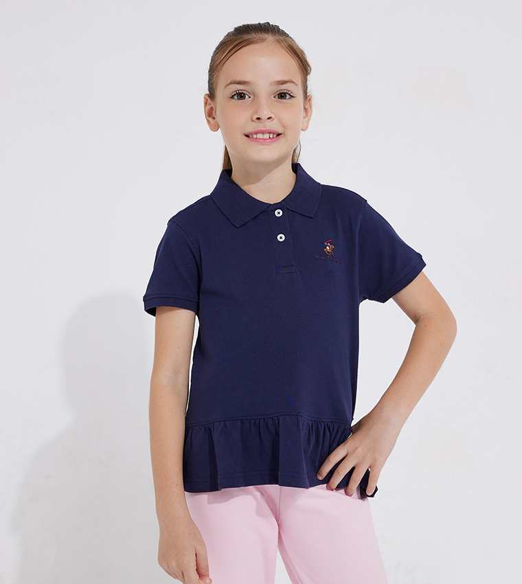 Girl's Short Sleeves Polo T-Shirt