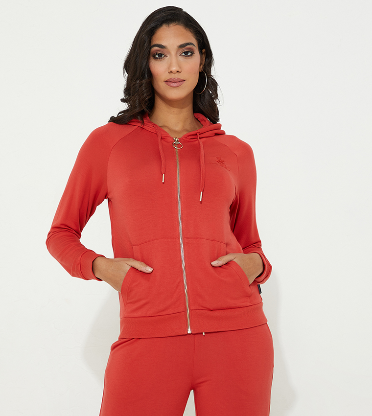 Kangaroo Pocket Zippered Hoodie