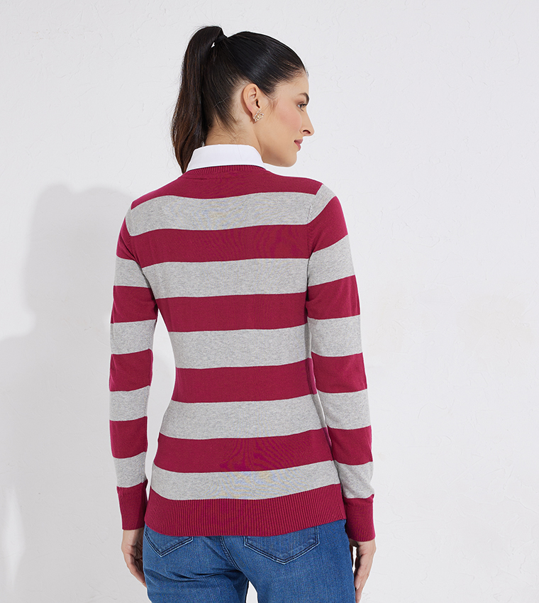 Buy Beverly Hills Polo Club Two For You Striped Sweater In Multiple Colors  | 6thStreet Kuwait