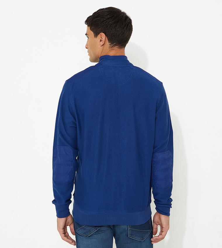 Logo Embroidered Solid Jacket