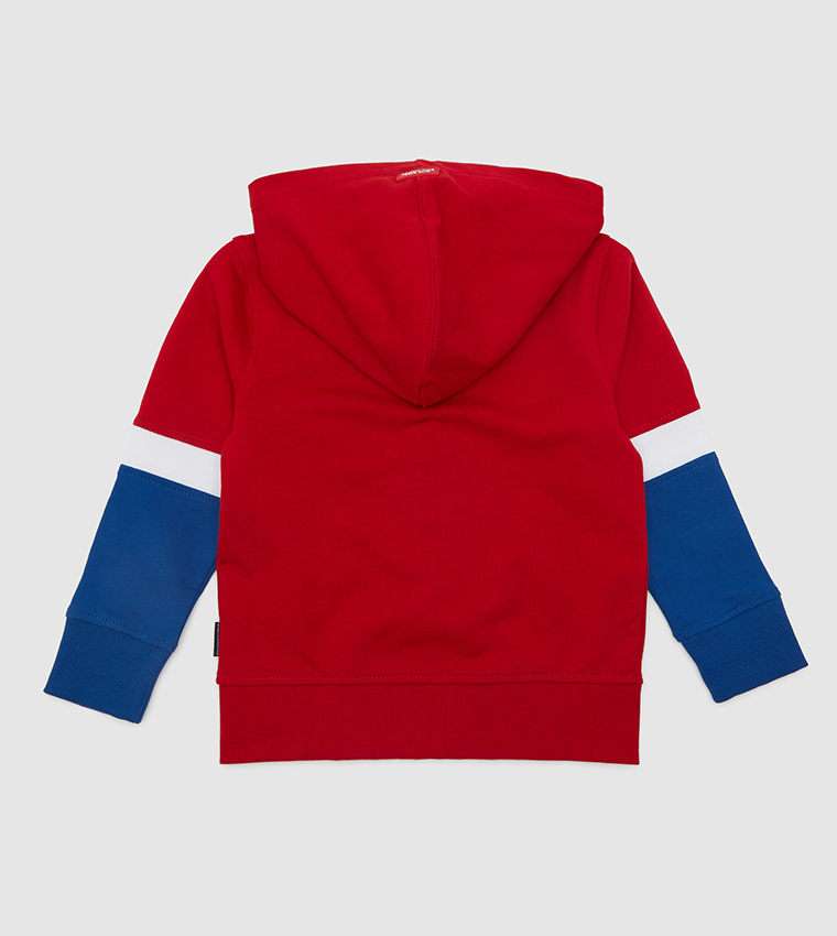 Logo Detailed Three Times The Fun Hooded Jacket