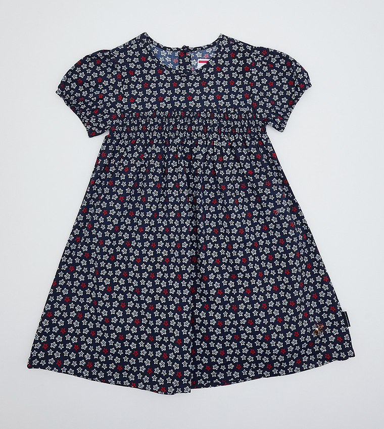 Short Sleeves Printed Dress