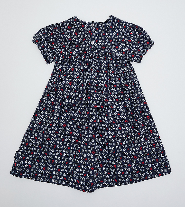 Short Sleeves Printed Dress