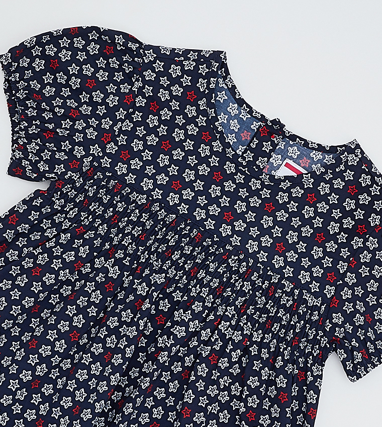 Short Sleeves Printed Dress