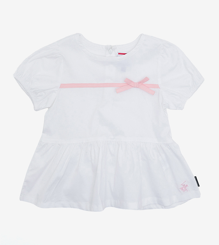 Toddler Girl's Bow Detailed Dress