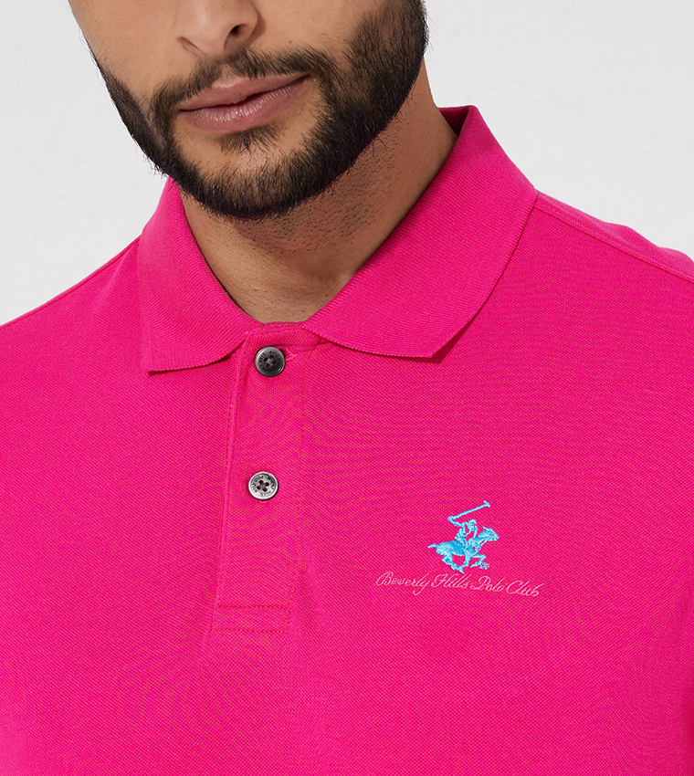 Logo Detail Short Sleeves Polo T-Shirt