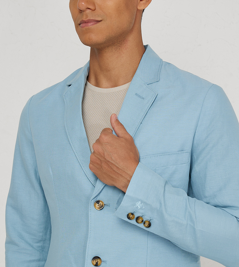 Single Breasted Lapel Collar Blazer