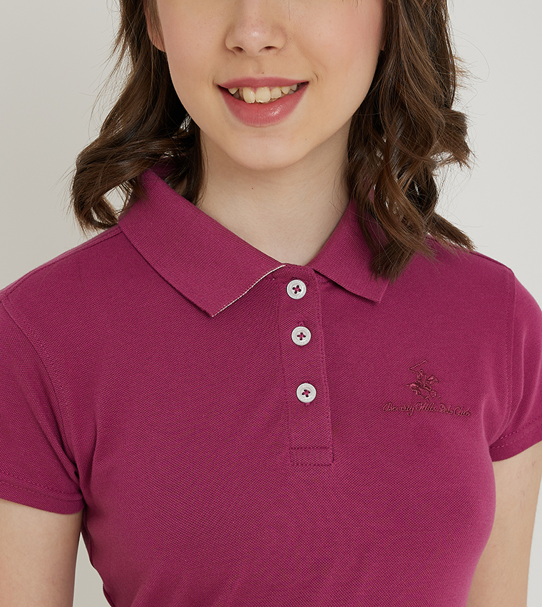 Buy Beverly Hills Polo Club Floral Embroidered Short Sleeves Polo