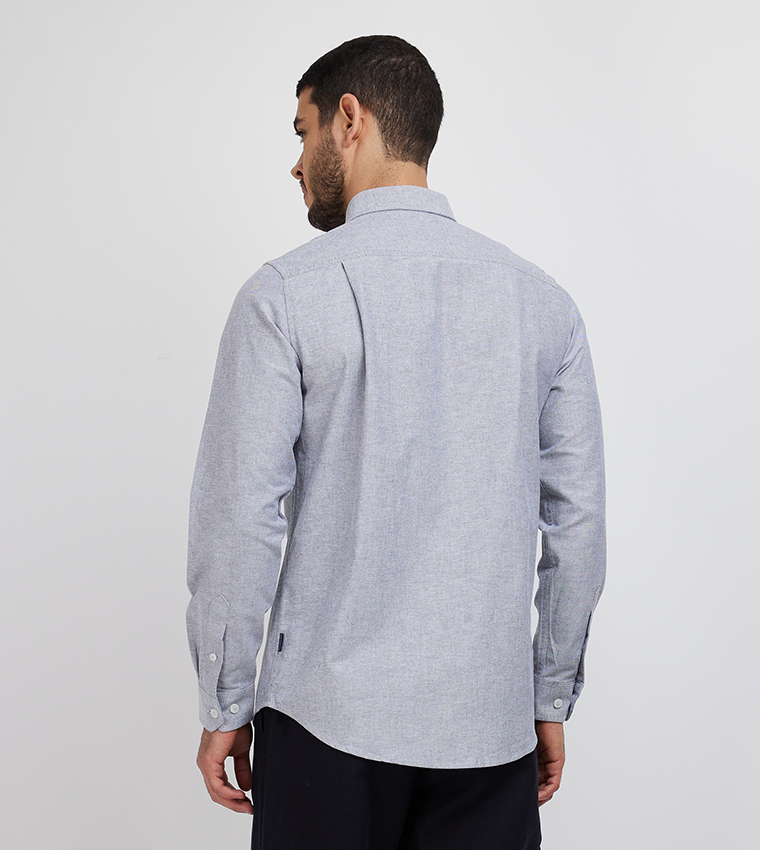 Logo Embroidered Long Sleeves Shirt