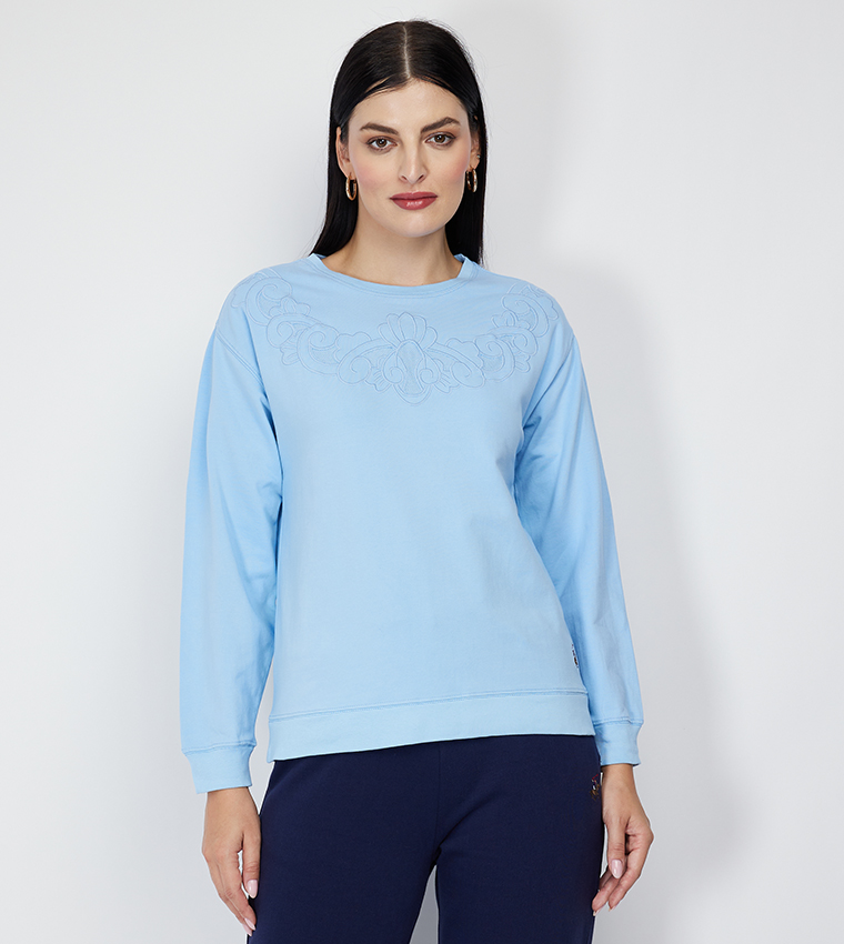 Embroidered Long Sleeves Sweatshirt