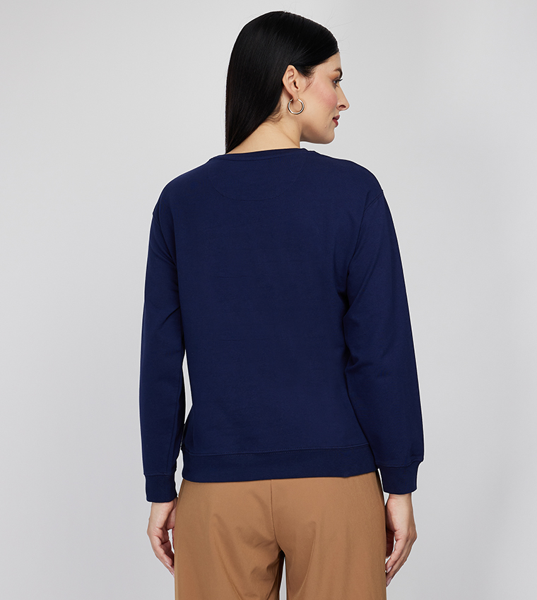 Embroidered Long Sleeves Sweatshirt