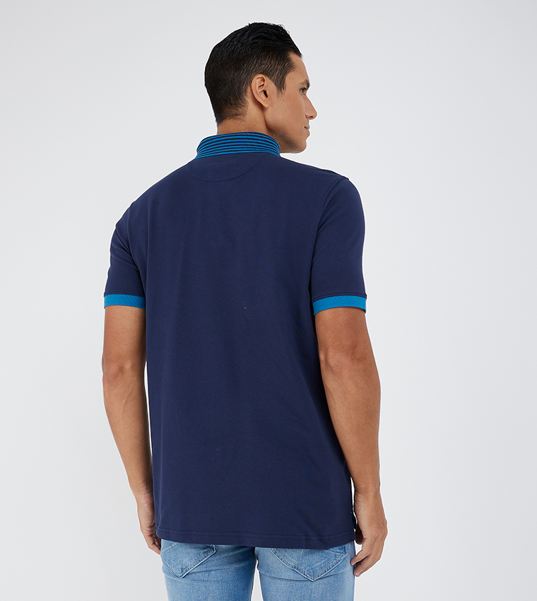 Logo Embroidered Short Sleeves Polo T-Shirt