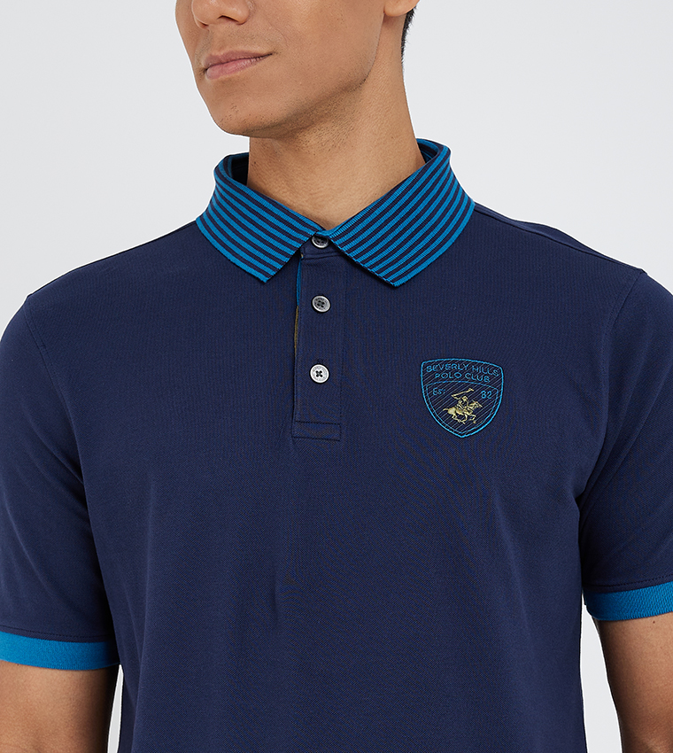 Logo Embroidered Short Sleeves Polo T-Shirt