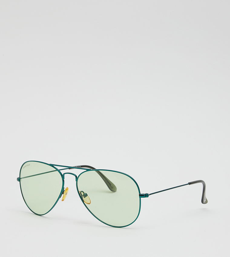 Metal Rim Aviator Sunglasses