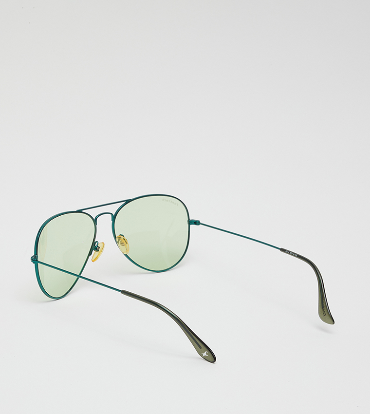 Metal Rim Aviator Sunglasses
