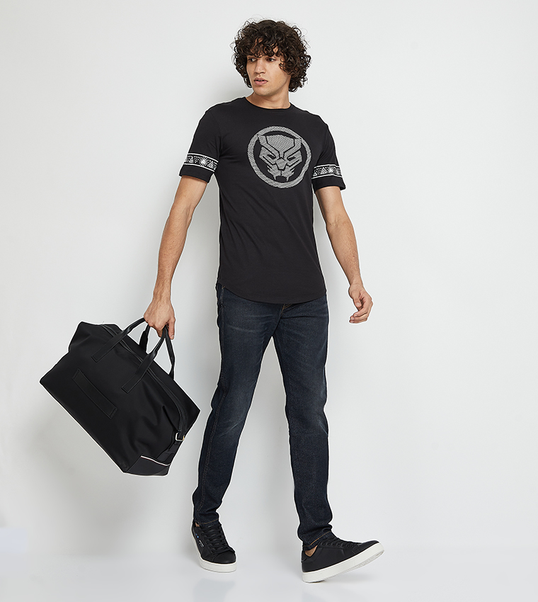 Black Panther Printed Short Sleeves T-Shirt