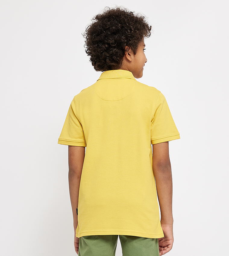 Logo Embroidered Short Sleeves Polo T-Shirt