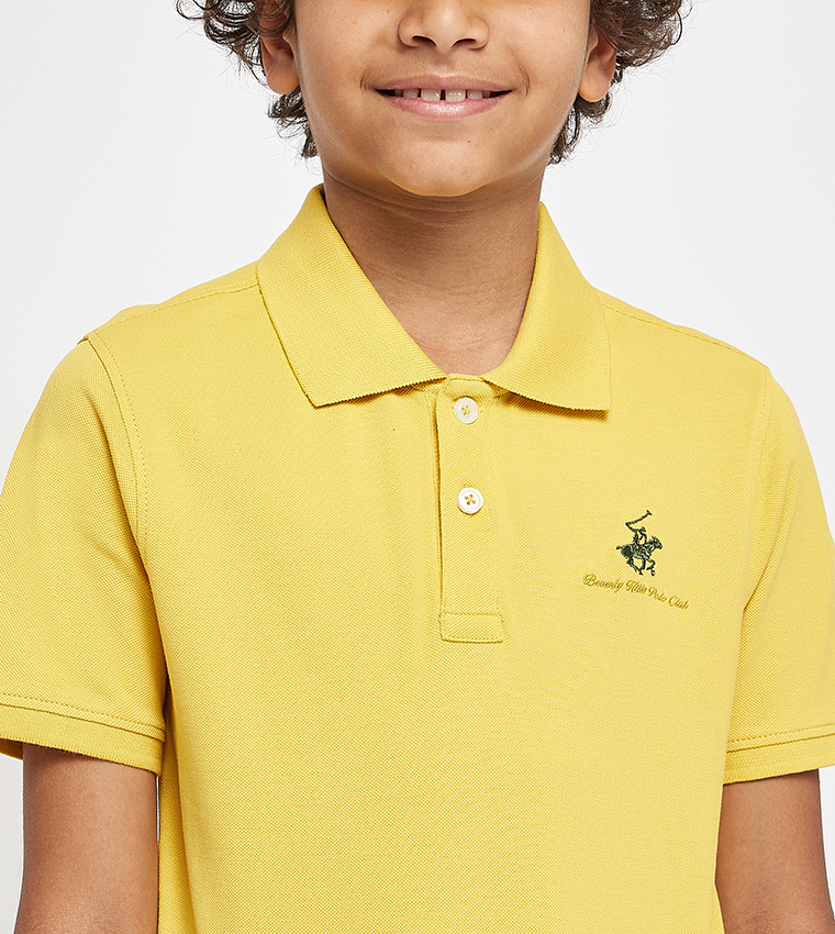 Logo Embroidered Short Sleeves Polo T-Shirt