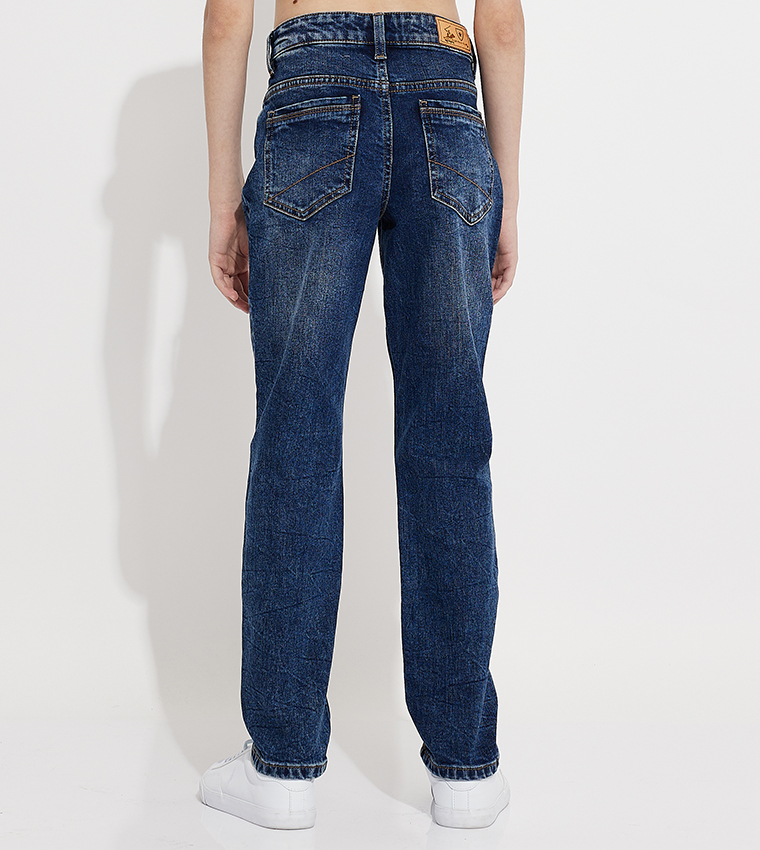 Washed Slim Fit Jeans