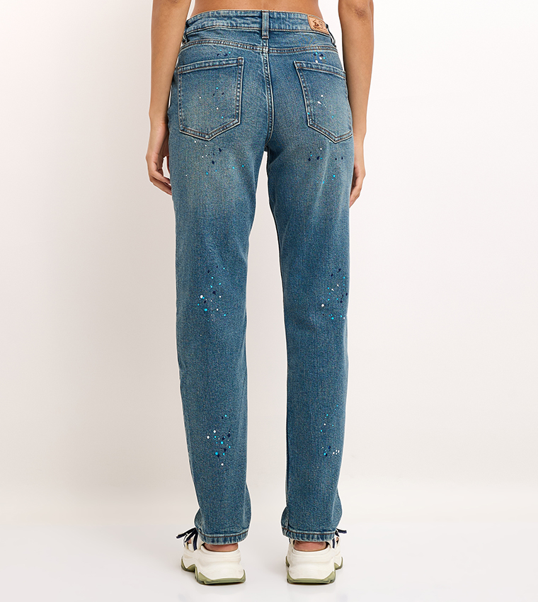 Paint Splatter Relaxed Fit Jeans