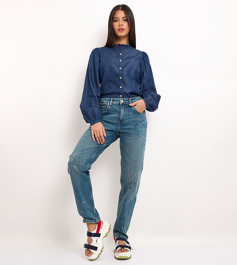 Paint Splatter Relaxed Fit Jeans