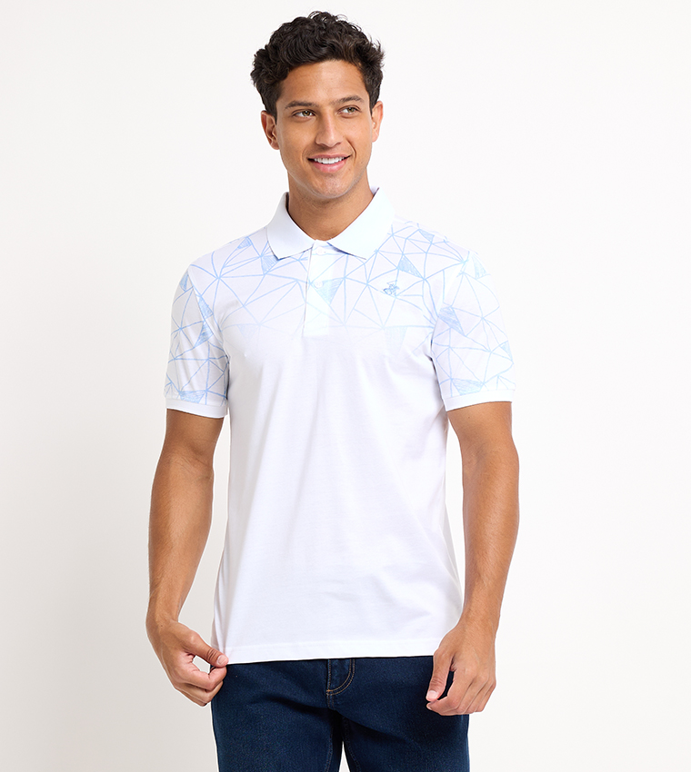 Logo Embroidered Short Sleeves Polo T-Shirt