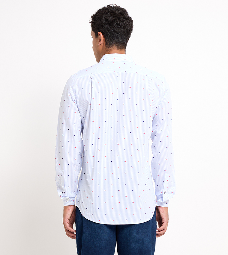Logo Embroidered Long Sleeves Shirt