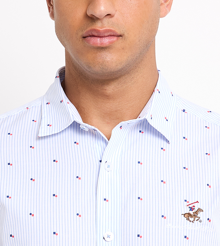 Logo Embroidered Long Sleeves Shirt