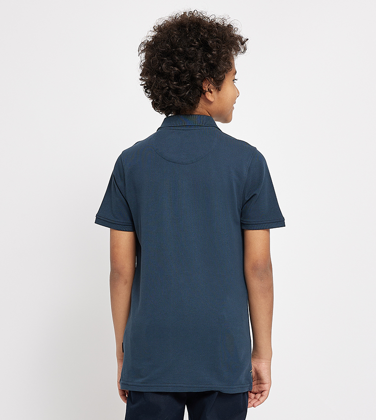 Logo Embroidered Short Sleeves Polo T-Shirt