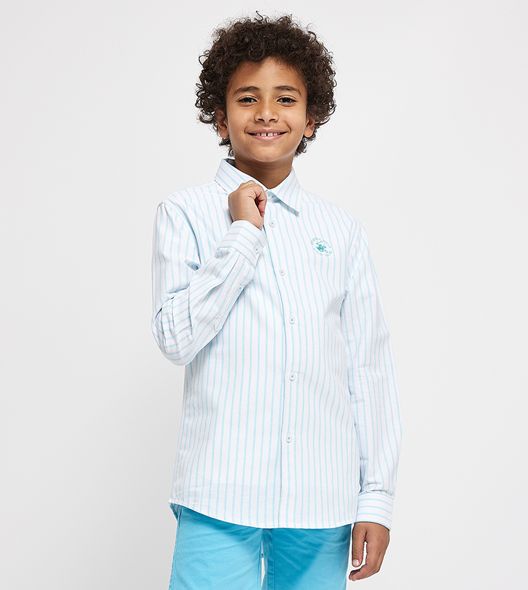 Striped Logo Detail Shirt