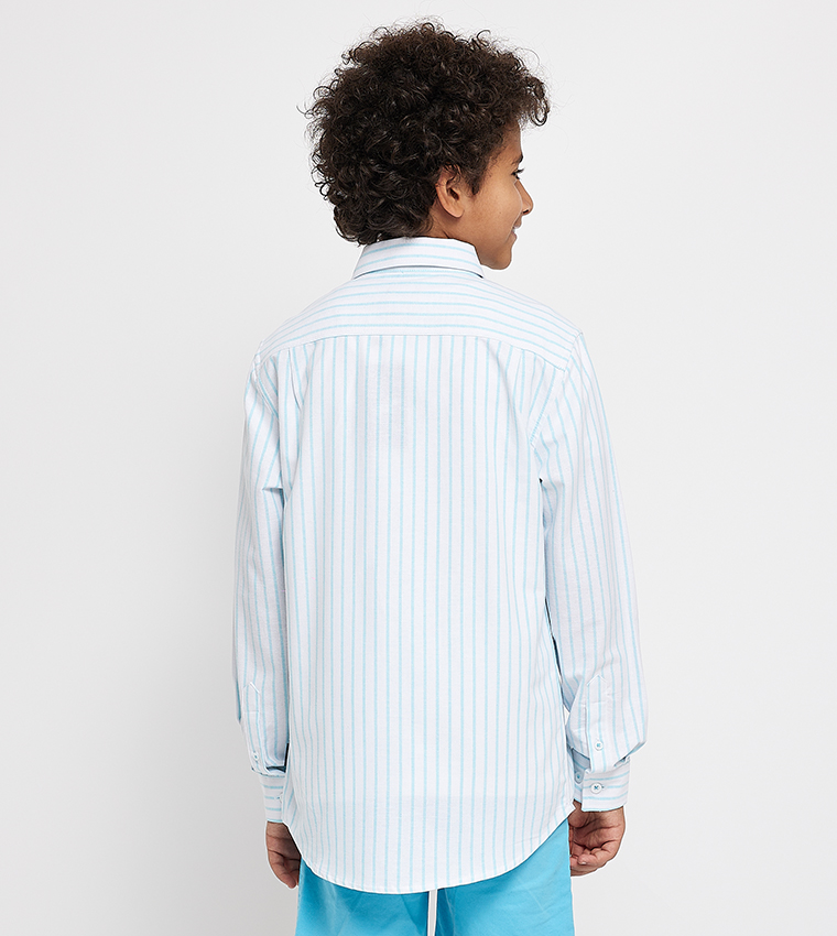 Striped Logo Detail Shirt