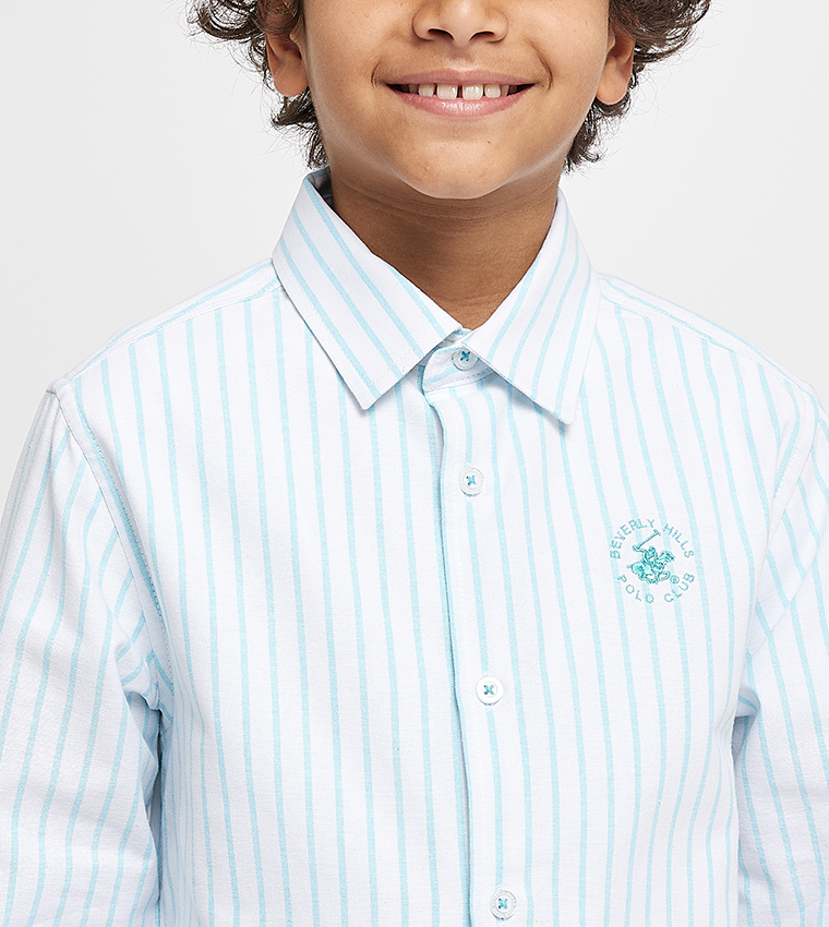 Striped Logo Detail Shirt