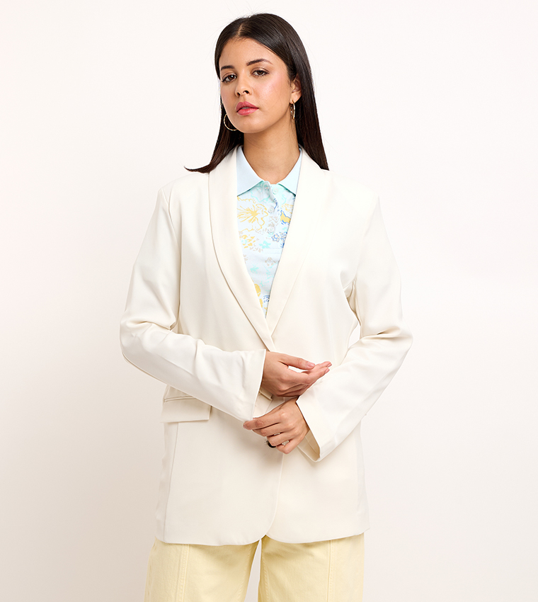 Solid Long Sleeves Blazer