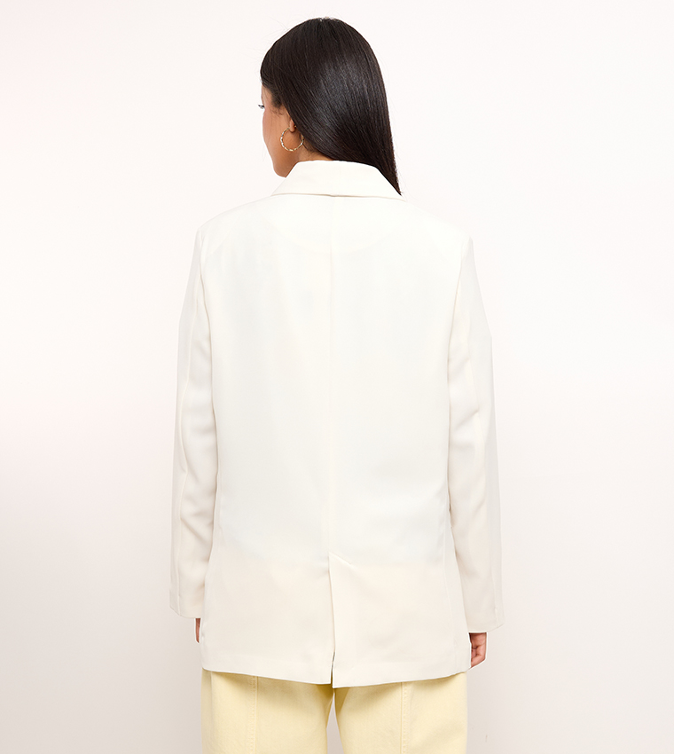 Solid Long Sleeves Blazer