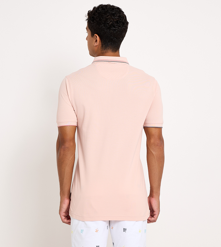 Logo Embroidered Short Sleeves Polo T-Shirt