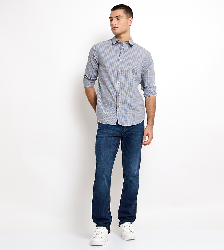 Logo Embroidered Long Sleeves Shirt