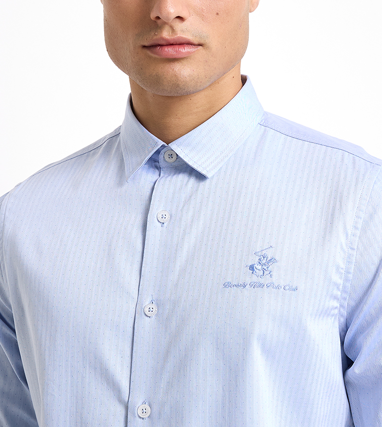 Logo Embroidered Long Sleeves Shirt
