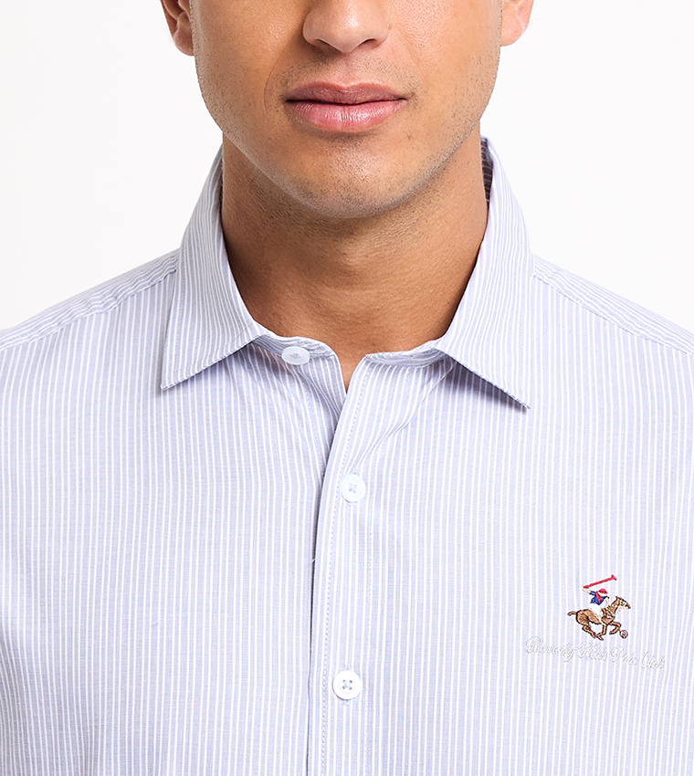 Logo Embroidered Long Sleeves Shirt