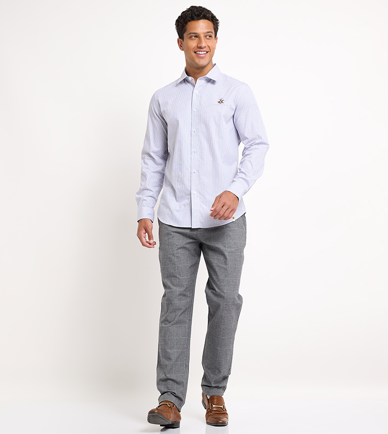 Logo Embroidered Long Sleeves Shirt