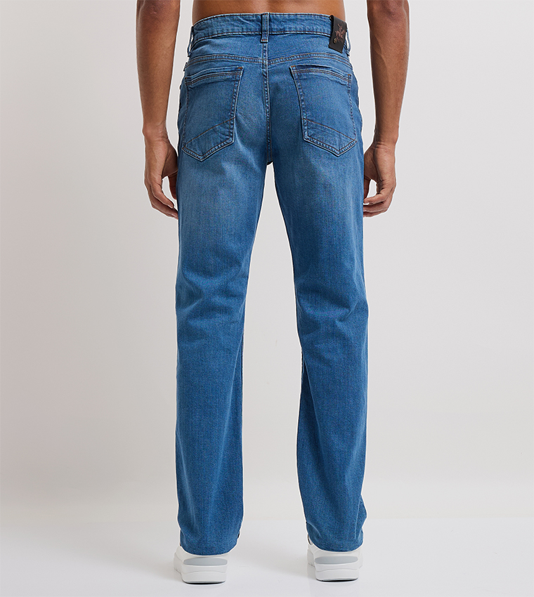 Faded Mid Rise Slim Fit Jeans
