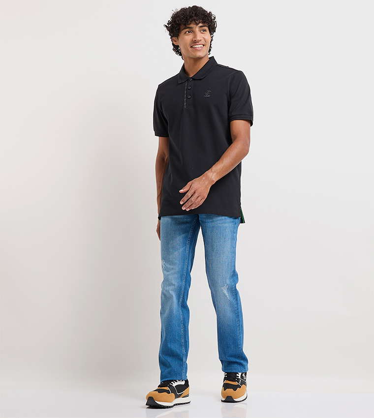 Faded Mid Rise Slim Fit Jeans