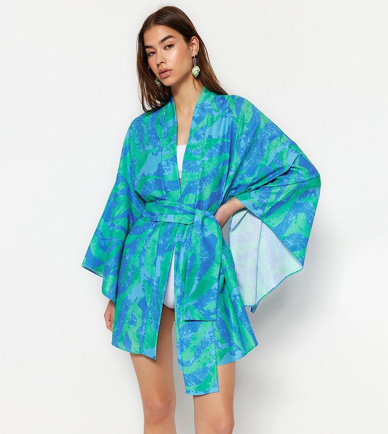 Long sleeve hot sale beach kimono