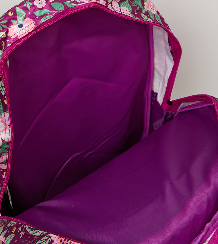 Sofia Printed 3 Compartment Backpack