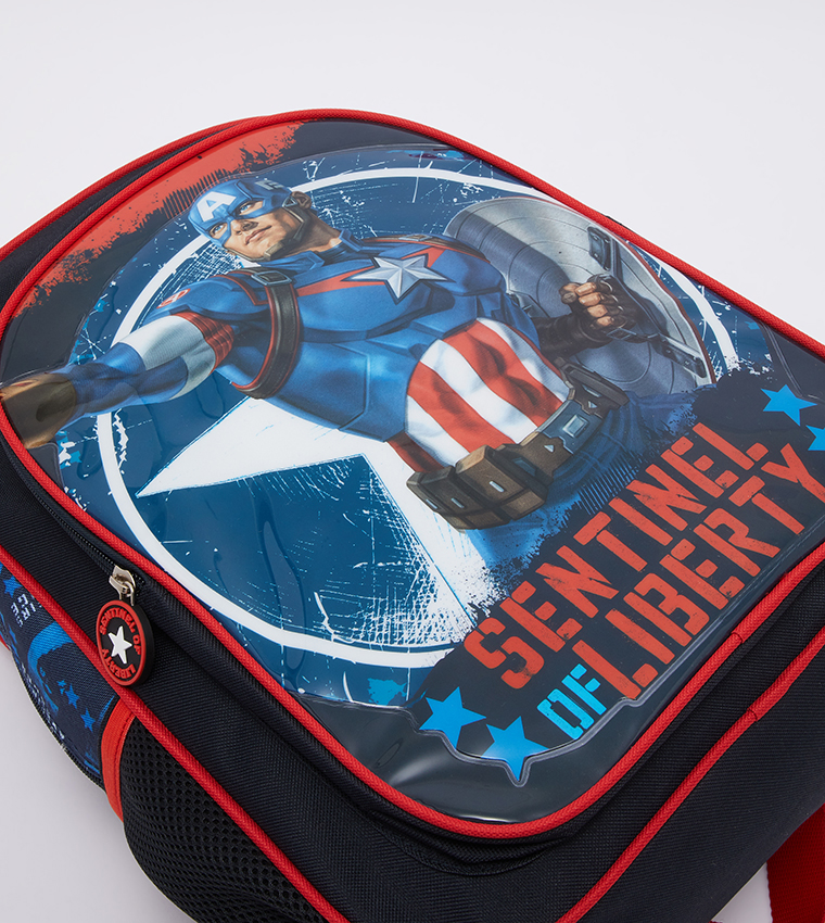  Avengers Capt. America Sentinel of Liberty 16 inches 3in1 Box Set with Backpack