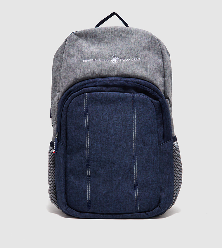 Buy Beverly Hills Polo Club Logo Embroidered Backpack In Grey 6thStreet Kuwait