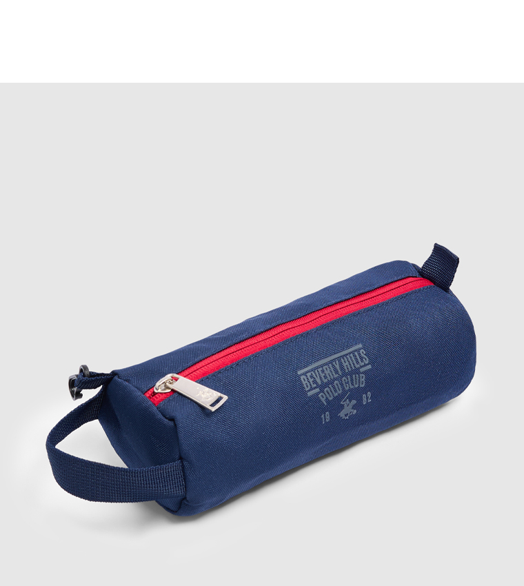 Logo Printed Backpack with Pencil Pouch