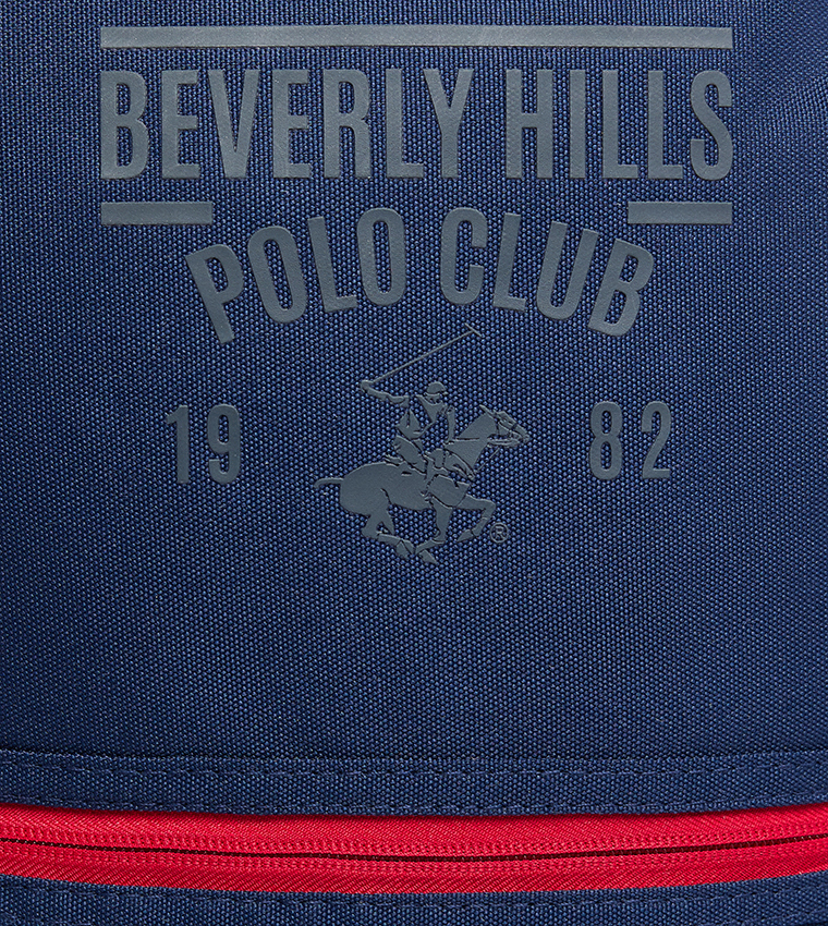 Logo Printed Backpack with Pencil Pouch